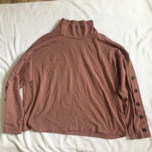 Madewell Button Sleeve Turtleneck Size XL
